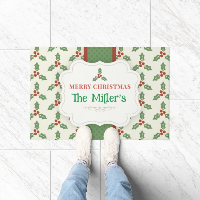 Paillasson S'AMUSER ! Mat de Noël - Personnalisé -Ajouter un  (Intérieur)