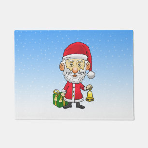 Paillasson Santa sonne les cloches