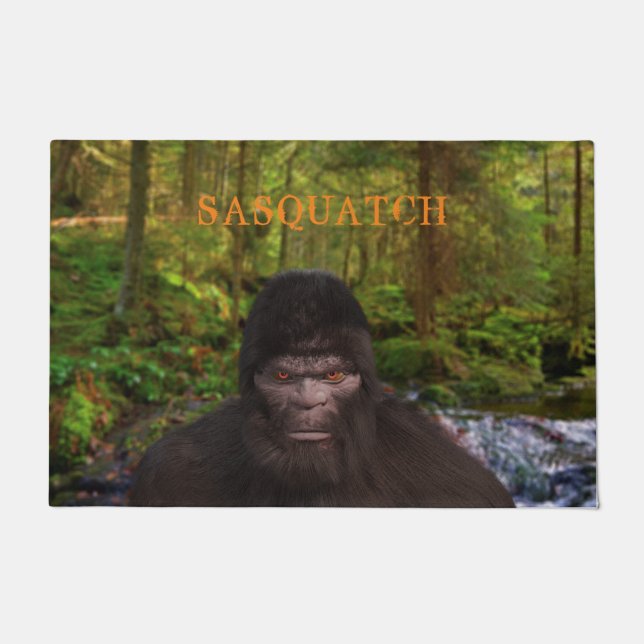 PAILLASSON SASQUATCH DE BIGFOOT DANS LES BOIS