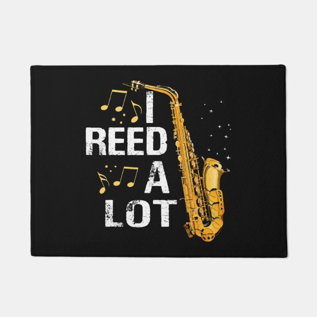 Paillasson Saxophone Drôle (Devant)