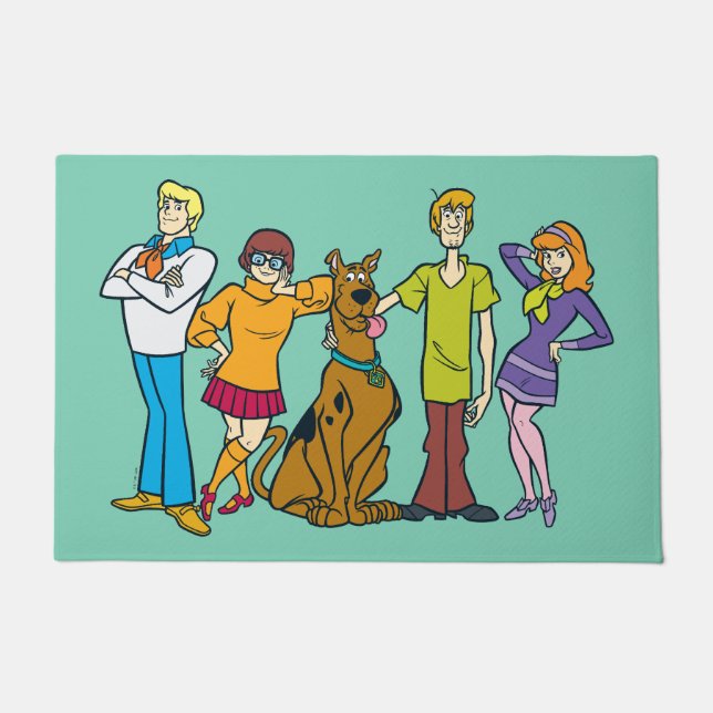 Paillasson Scooby-Doo | Gang 14 entier Mystery Inc (Devant)