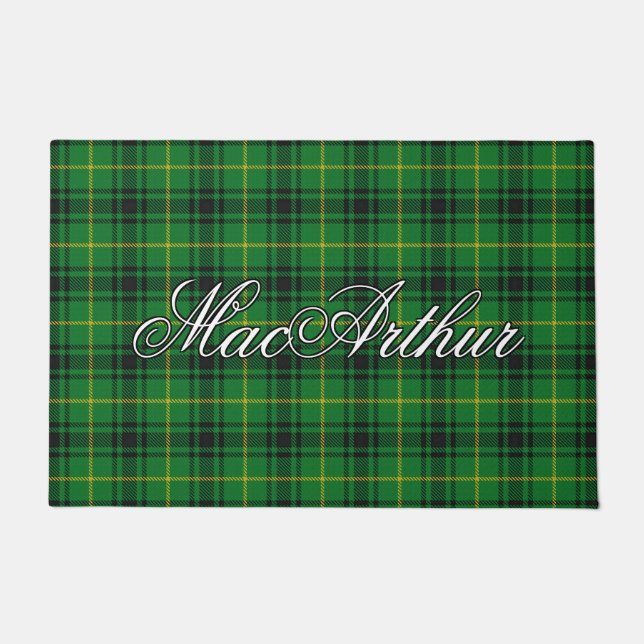 Paillasson Scots Vista Clan Arthur MacArthur Tartan Plaid (Devant)