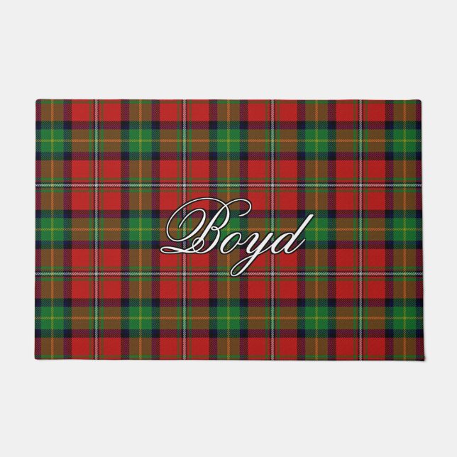 Paillasson Scots Vista Clan Boyd Tartan Plaid (Devant)