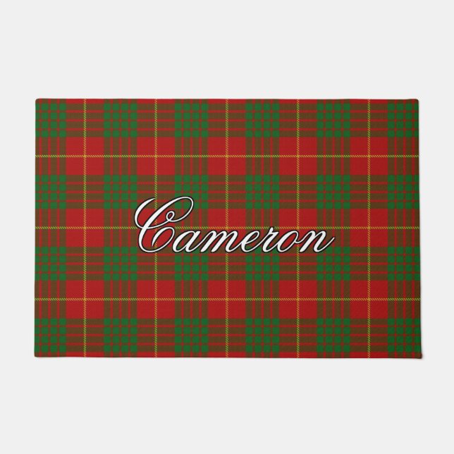 Paillasson Scots Vista Clan Cameron Tartan Plaid (Devant)