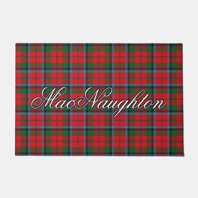 Paillasson Scots Vista Clan MacNaughton MacNachtan Tartan (Devant)