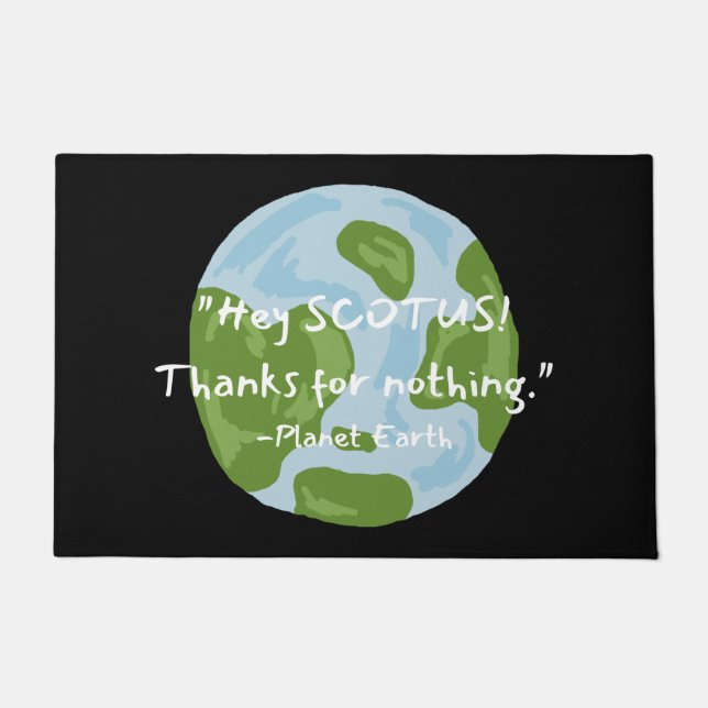 Paillasson SCOTUS Merci Pour Rien Citer Earth (Devant)