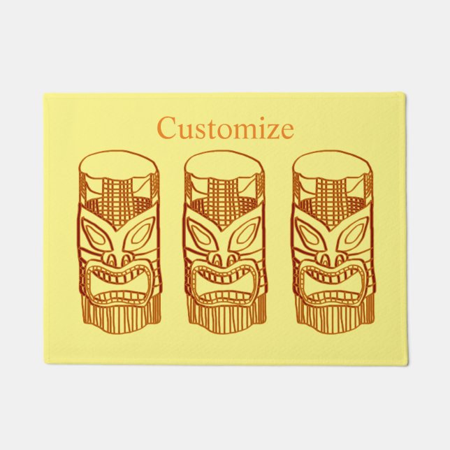 Paillasson Sculpture Gold Tiki Thunder_Cove (Devant)