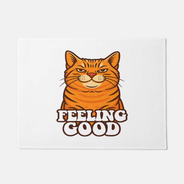 Paillasson Se sentir bien chat cool (Devant)