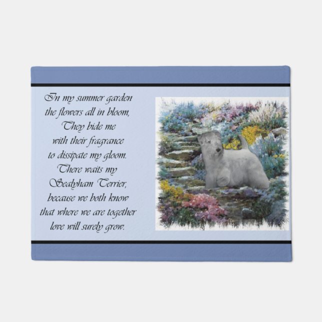 Paillasson Sealyham Terrier Lovers Art (Devant)