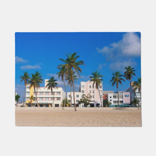 Paillasson Secteur d'art déco de plage du sud Miami (Devant)