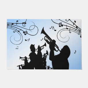 Paillasson Section Trumpet Musique bleue