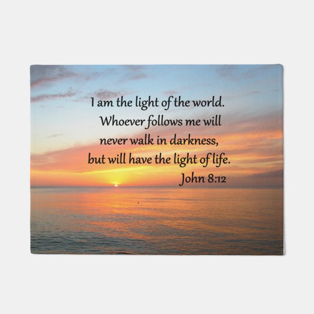 PAILLASSON SERENE JOHN 8:12 LEVER L'OCÉAN (Devant)