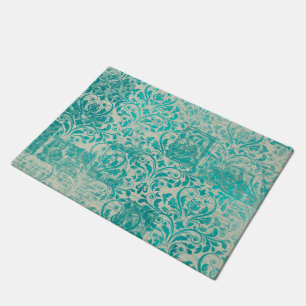 Paillasson Série de papier turquoise Ephemera Design 19