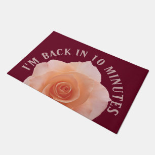 Paillasson Seulement un Rose Blossom + votre backgr. & idées