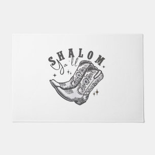Paillasson Shalom Y'all Cowboy juif Hanoukka Ouest