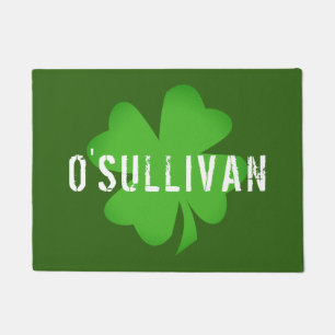 Paillasson Shamrock  Quatre feuilles de trèfle  Irlandais Cu