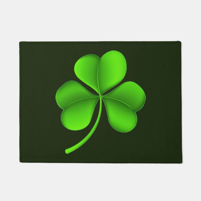 Paillasson Shamrock sur Dark Green dmcnt (Devant)