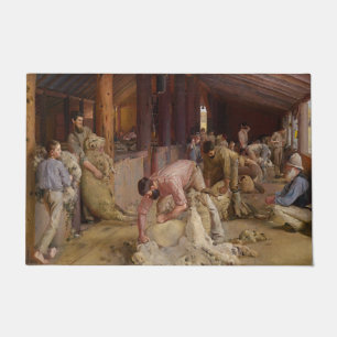 Paillasson Shear the Rams (Australian Art) (Tom Roberts)