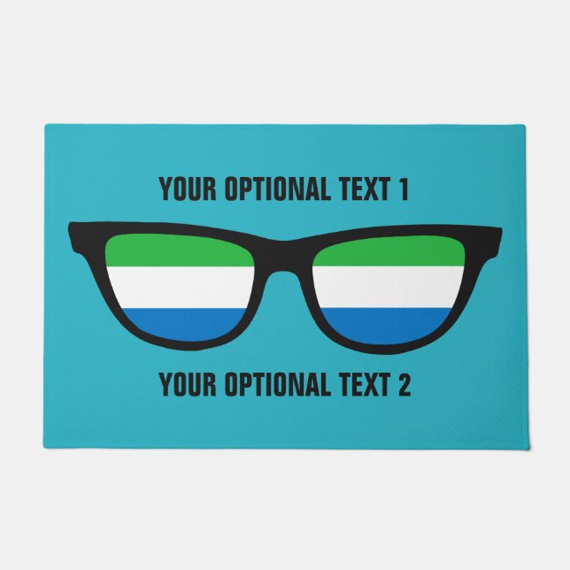Paillasson Sierra Leone Shades porte-tapis personnalisés (Devant)