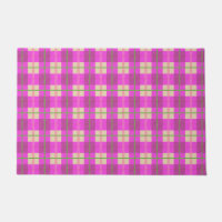 Simple Noël Plaid Pink Purple À damiers