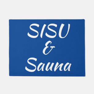 Paillasson SISU & Sauna Doormat (bleu) mat finlandais)