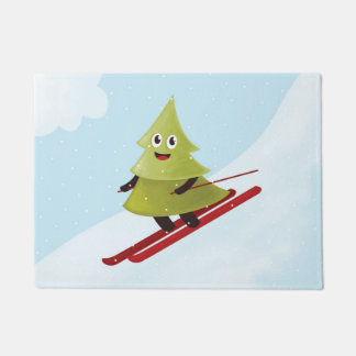 Paillasson Ski Pine Arbre Cute Sports Neige hiver