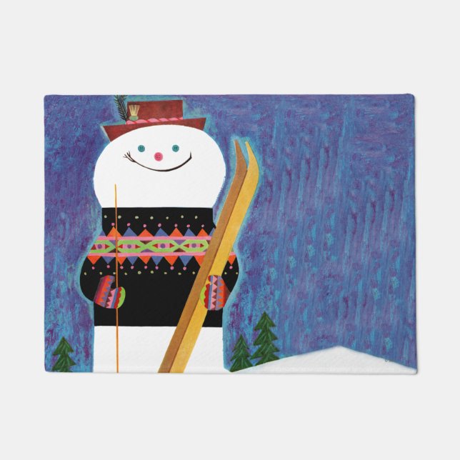 Paillasson Skis pour Snowman (Devant)