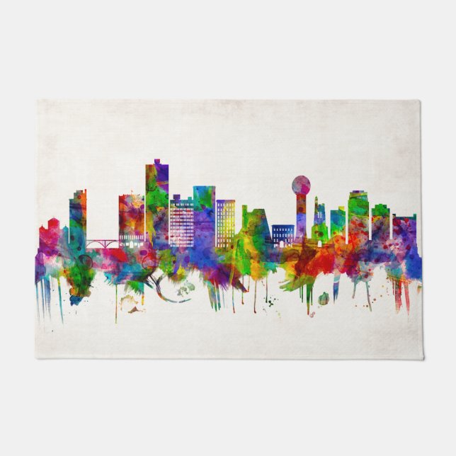 Paillasson Skyline de Knoxville (Devant)