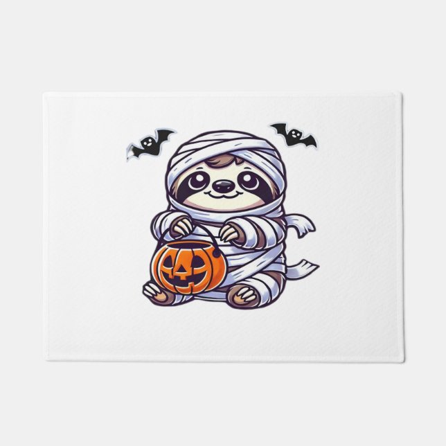 Paillasson Sloth Halloween Mummy Kids Femmes Hommes Sloth Cla (Devant)