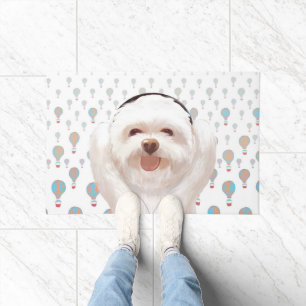 Paillasson Smile Pup : Vibes Musicales Bichon Sourire Art