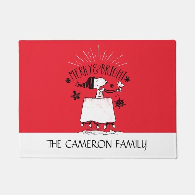 Paillasson Snoopy et Woodstock - Joyeux et lumineux (Devant)