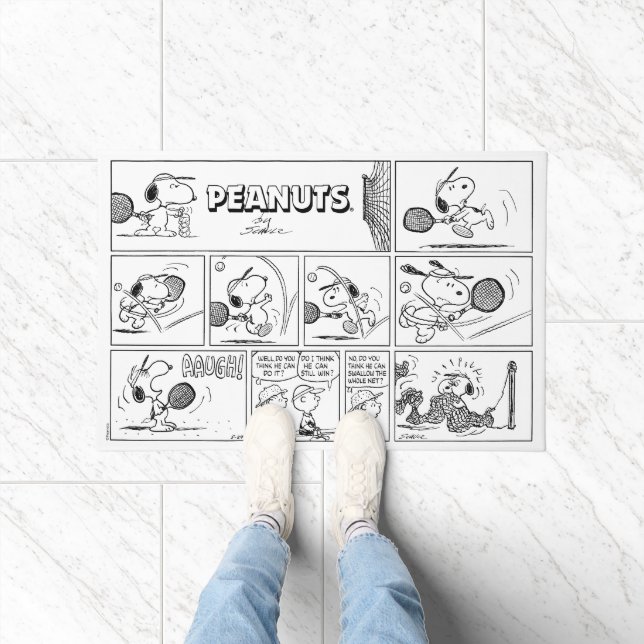 Paillasson Snoopy Joue Au Tennis (Intérieur)