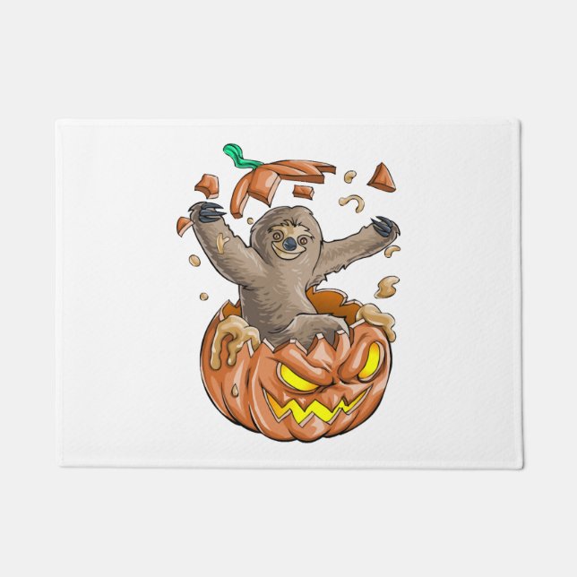 Paillasson Soirée d'Halloween de football (Devant)