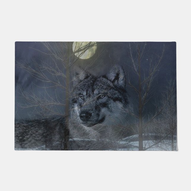 Paillasson Soirée Wolf Spirit Moon (Devant)
