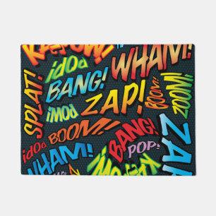Paillasson Sons de bande dessinée rétro amusants Pop Art
