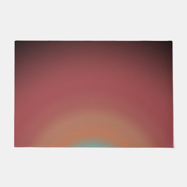 Paillasson Southwestern Southwest Desert Rainbow Art Design (Devant)