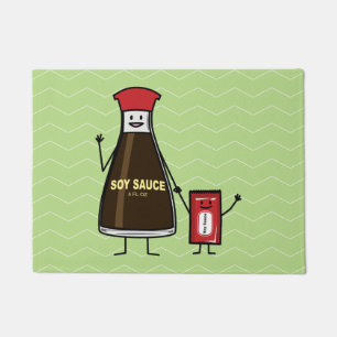 Paillasson Soy Sauce Bottle Paquet enfant condiment asiatique