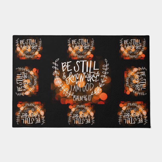 Paillasson Soyez Toujours Et Sachez Que Je Suis Dieu Doormat (Devant)