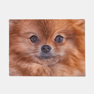 Paillasson Spitz de Pomeranian de chien de dessin