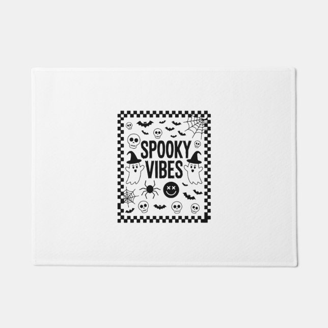 Paillasson Spooky Vibes Retro Halloween (Devant)