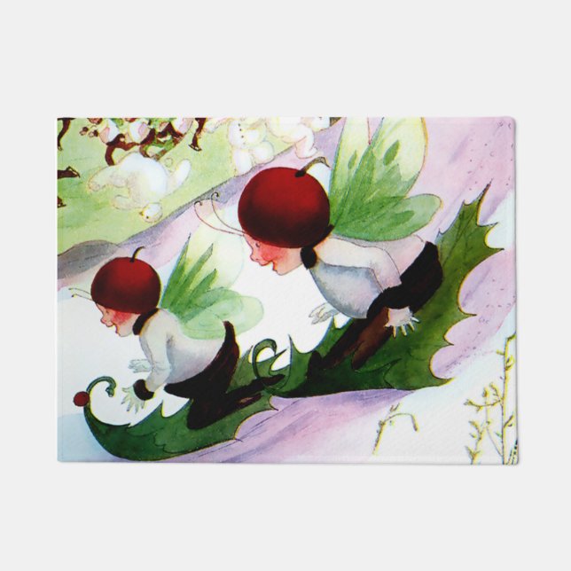 Paillasson "Sports d'hiver" Art vedette de M T Ross (Devant)