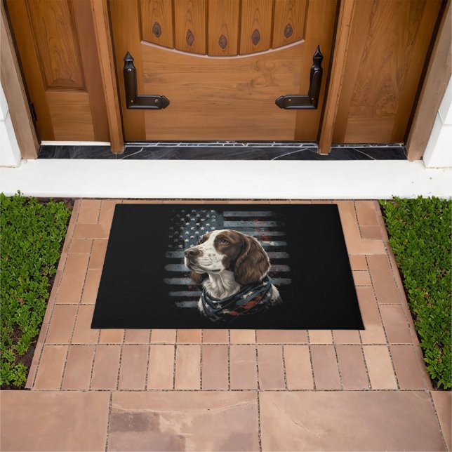 Paillasson Springer Spaniel Chien Drapeau Américain (De plein air)