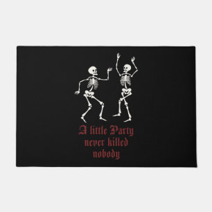 Paillasson Squelette d'Halloween contemporain
