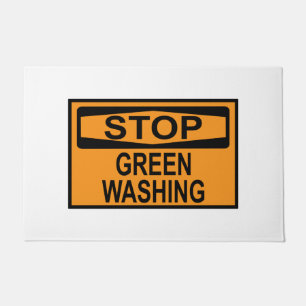 Paillasson Stop Greenwashing Sign