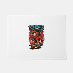 Paillasson Style de rue Beagle Skateboard Graffiti Art