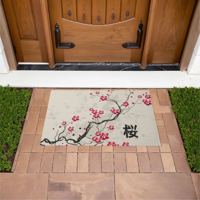 Paillasson Style oriental Sakura Cherry Blossom Art (De plein air)
