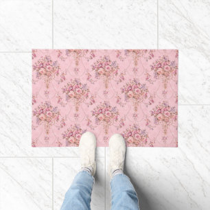 Paillasson Style victorien rose français antique Rococo flora