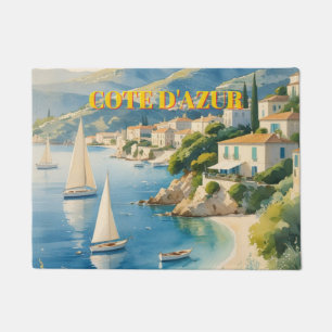 Paillasson Style vintage Côte d'Azur Voyage en France