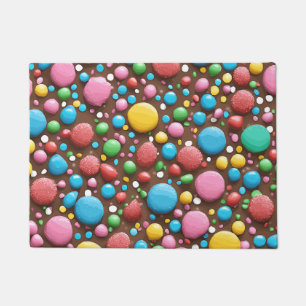 Paillasson Sucre de Fruit Lait Chocolat Motif Porte Mat