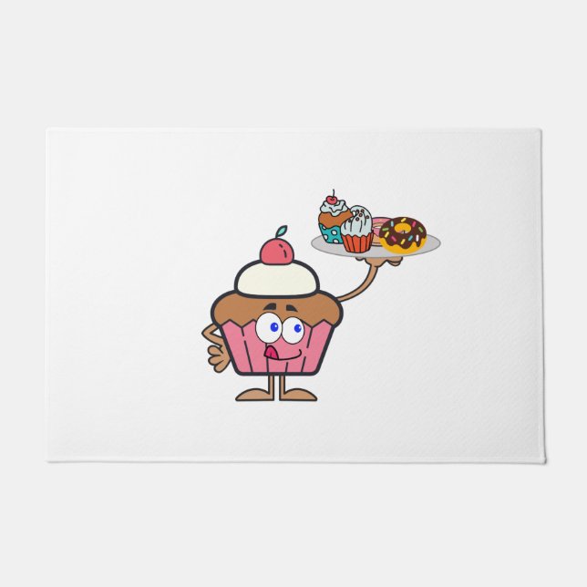 Paillasson Sucres de cupcake Votre Jour (Devant)